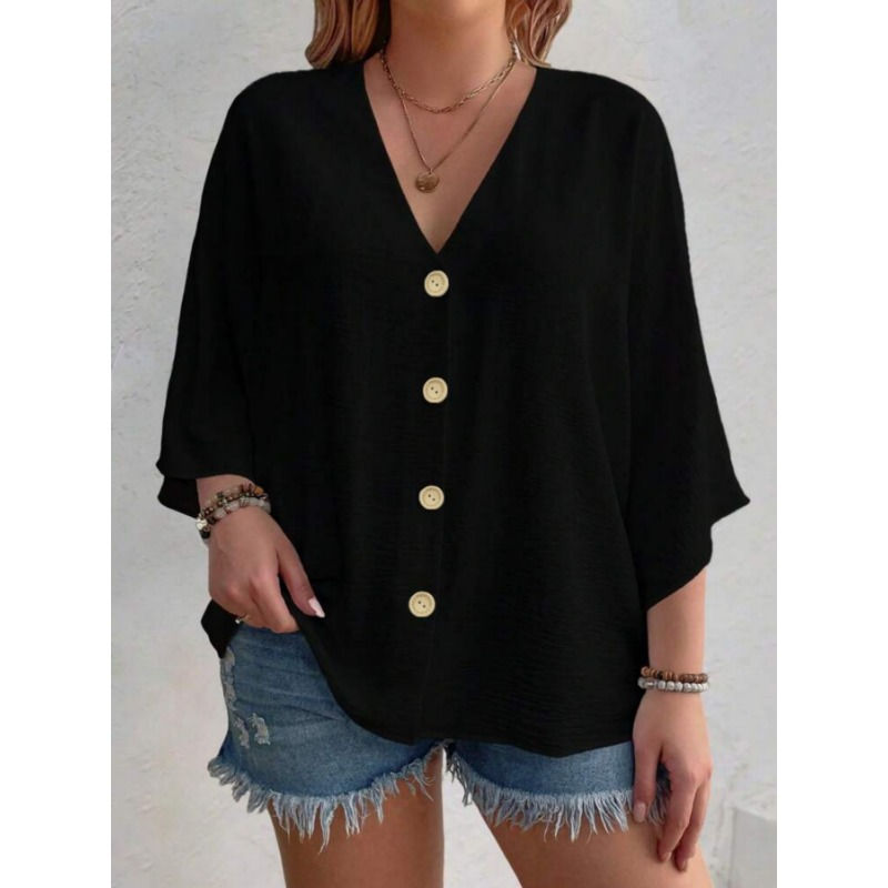 Thumbnail: The Maya Crinkle Kimono Blouse