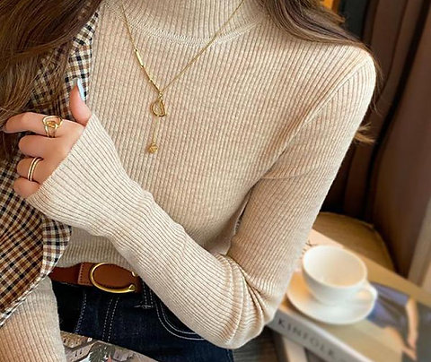 Aura Fine Ribbed Jumper