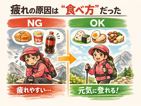 『登山・健康を意識した食事の選び方』
