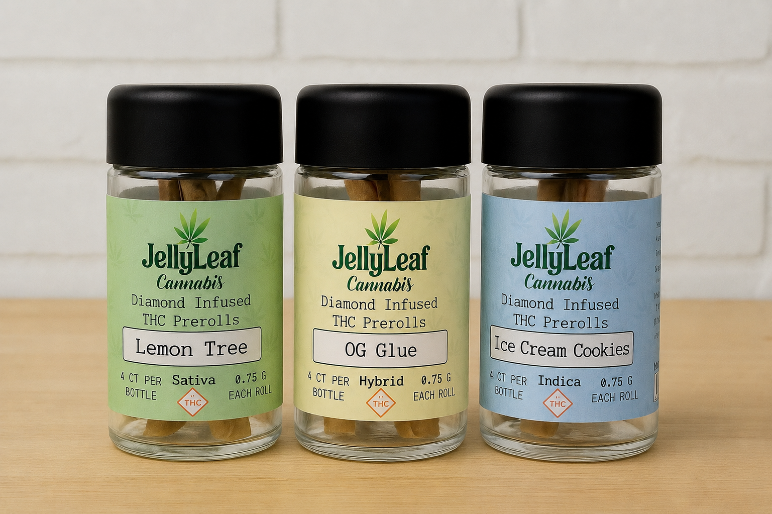 THC Diamond Infused Joints Jar
