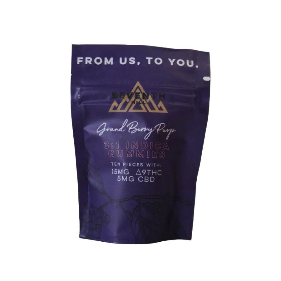 3:1 Indica Gummies | 15mg Of Δ9THC | 5mg Of CBD