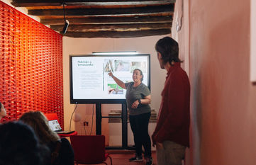 Personal growth workshop hosted at the rural coworking space during our Rooral stays.