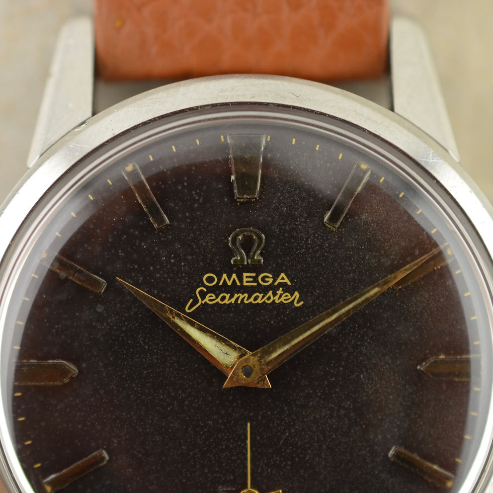 Thumbnail: Omega Seamaster, tropical dial, ref. 14389-12, in steel