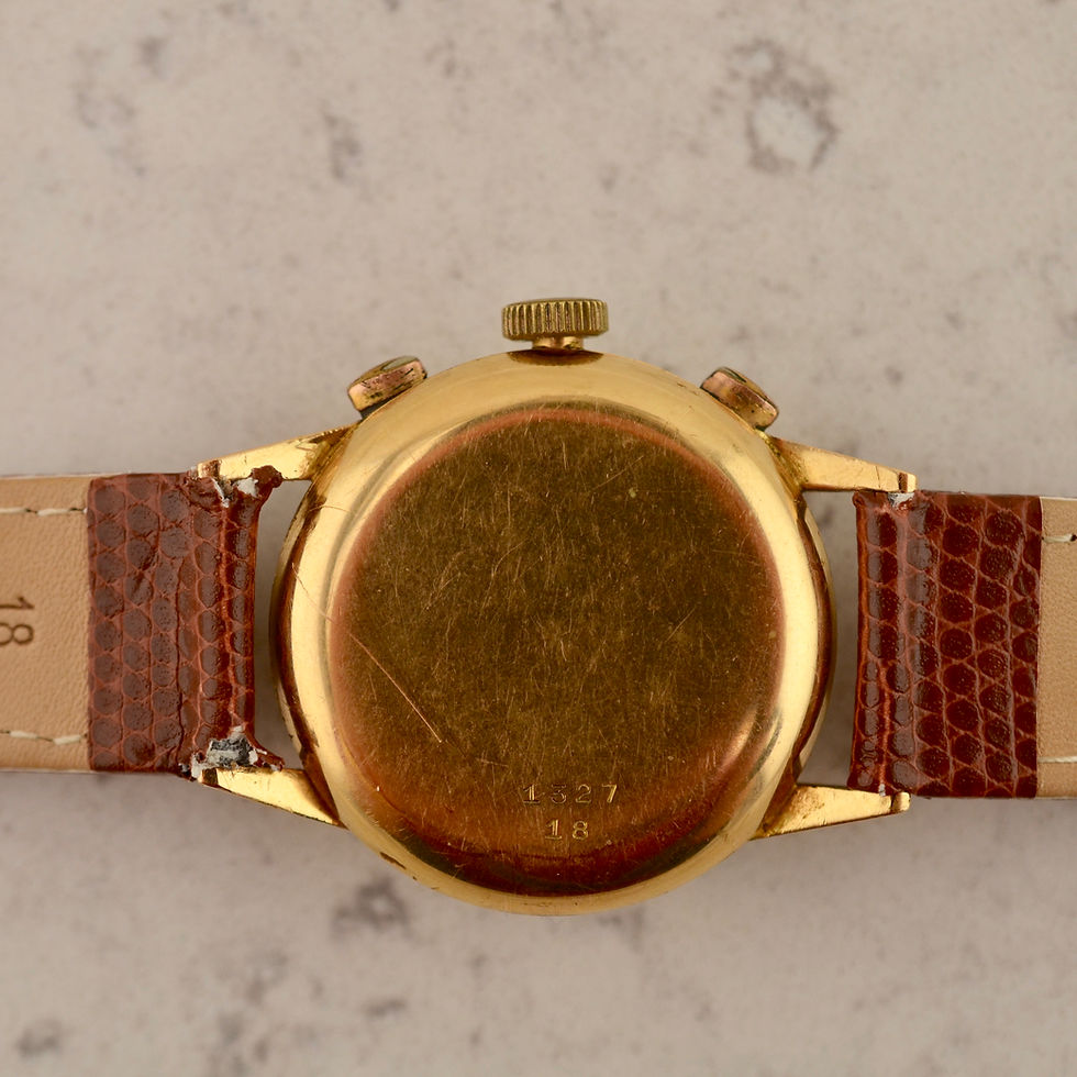 Thumbnail: Minerva Chronograph 13-20CH, ref. 1327 in 18k rose gold