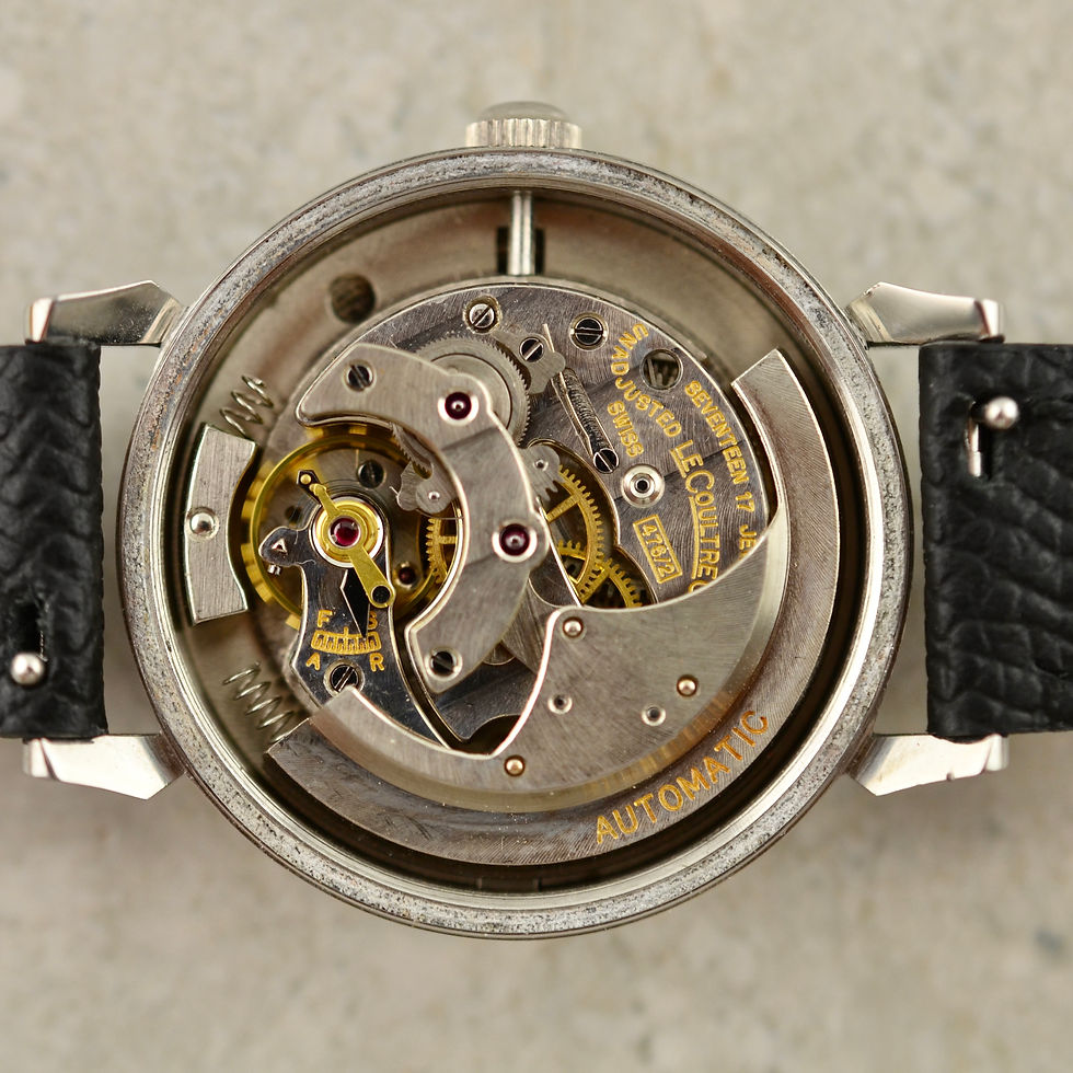 Thumbnail: LeCoultre Automatic Bumper, Breguet dial, ref. E364 in steel
