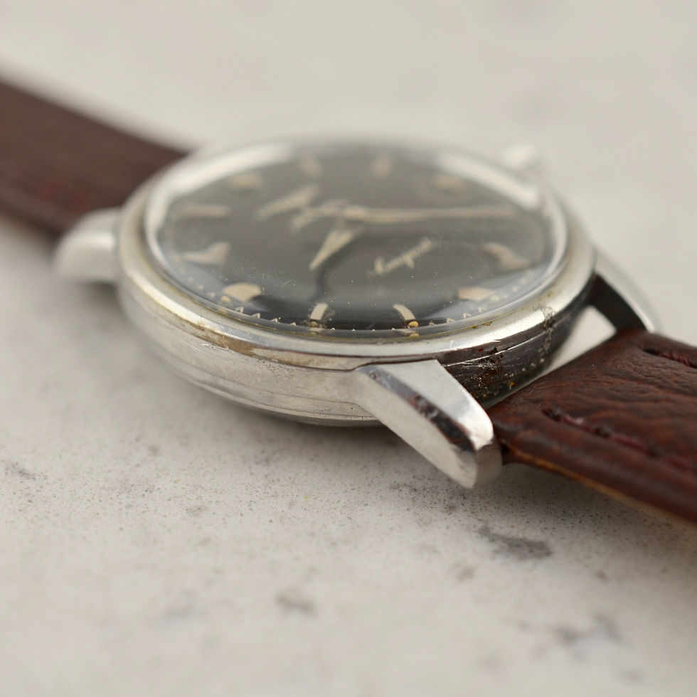Thumbnail: Longines Automatic Conquest, Tropical dial, ref. 9000-8 in steel