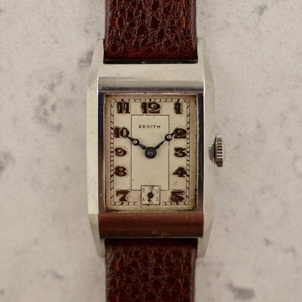 Thumbnail: Zenith Curvex Tank, Breguet dial, cal. 8 3/4 F, in steel