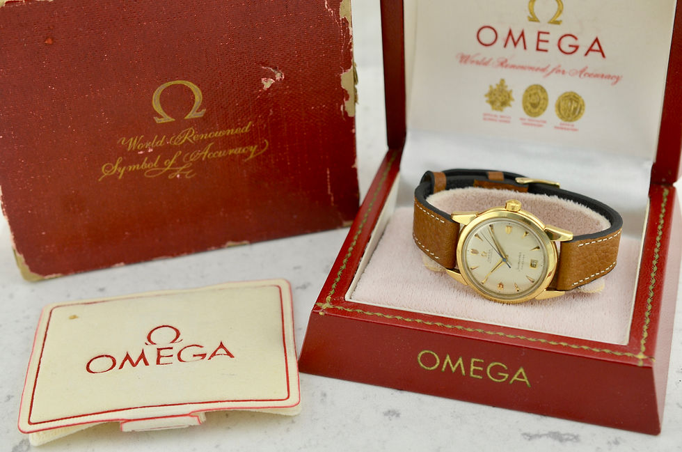 Thumbnail: Omega Seamaster Calendar 2627SC in 14k gold