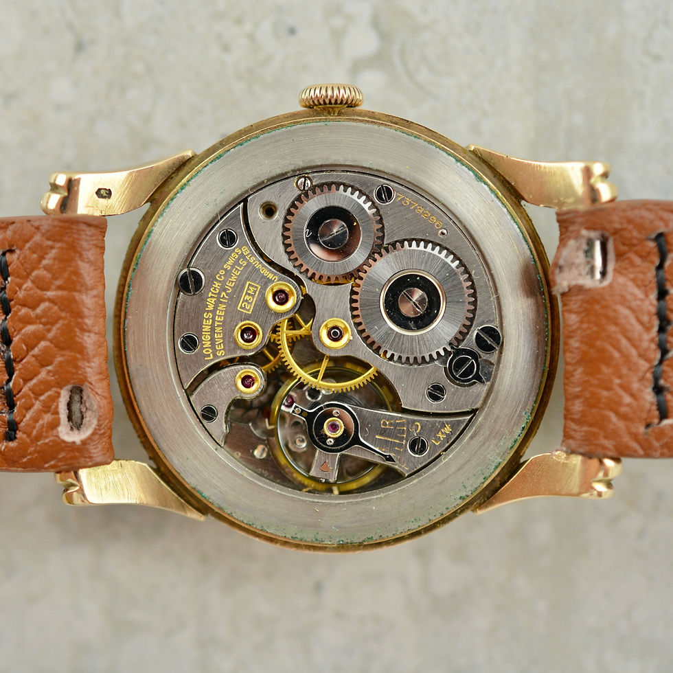 Thumbnail: Longines Calatrava, scroll lugs, ref. 5511 in 14k rose gold