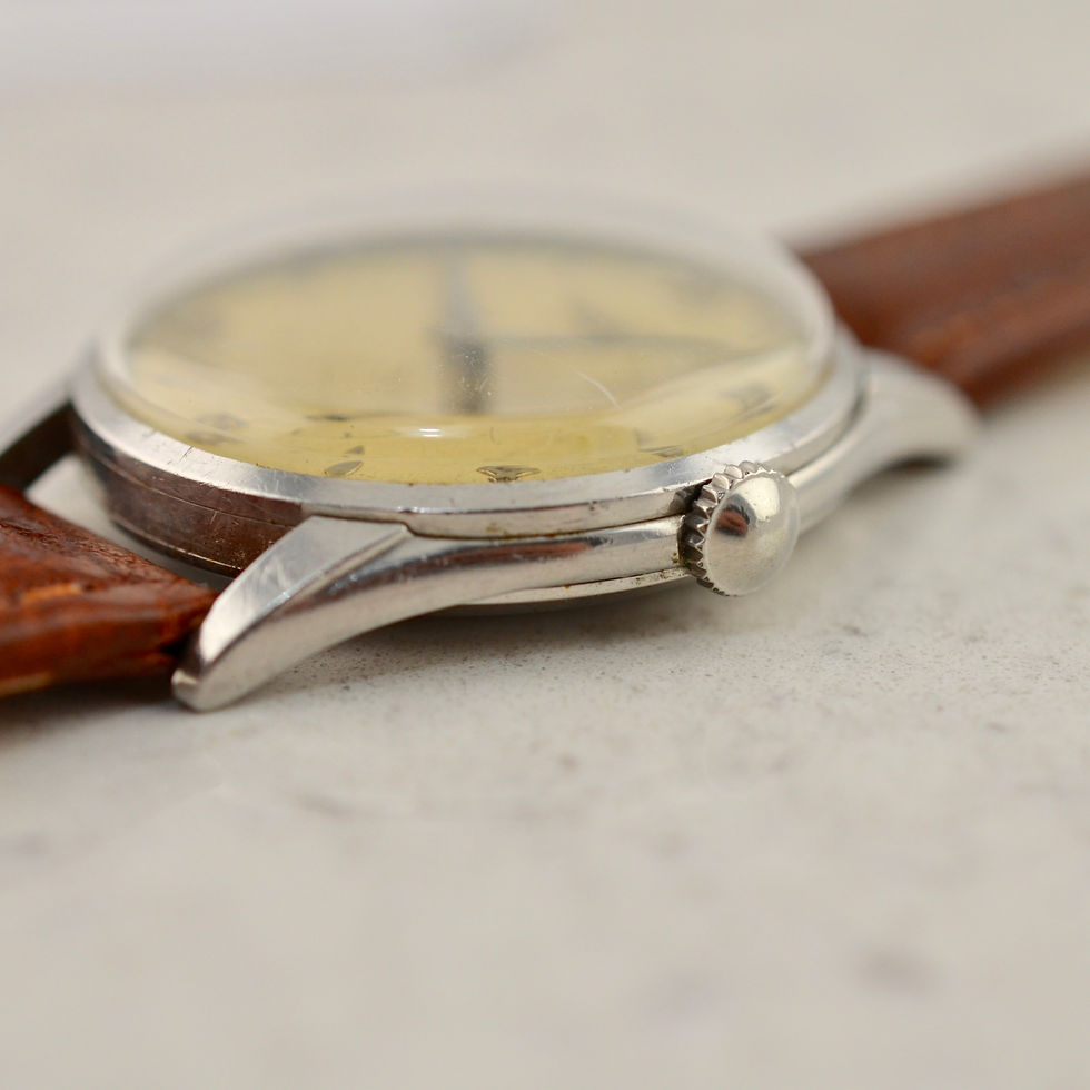 Thumbnail: Longines oversized Calatrava, ref. 7035-3, in steel