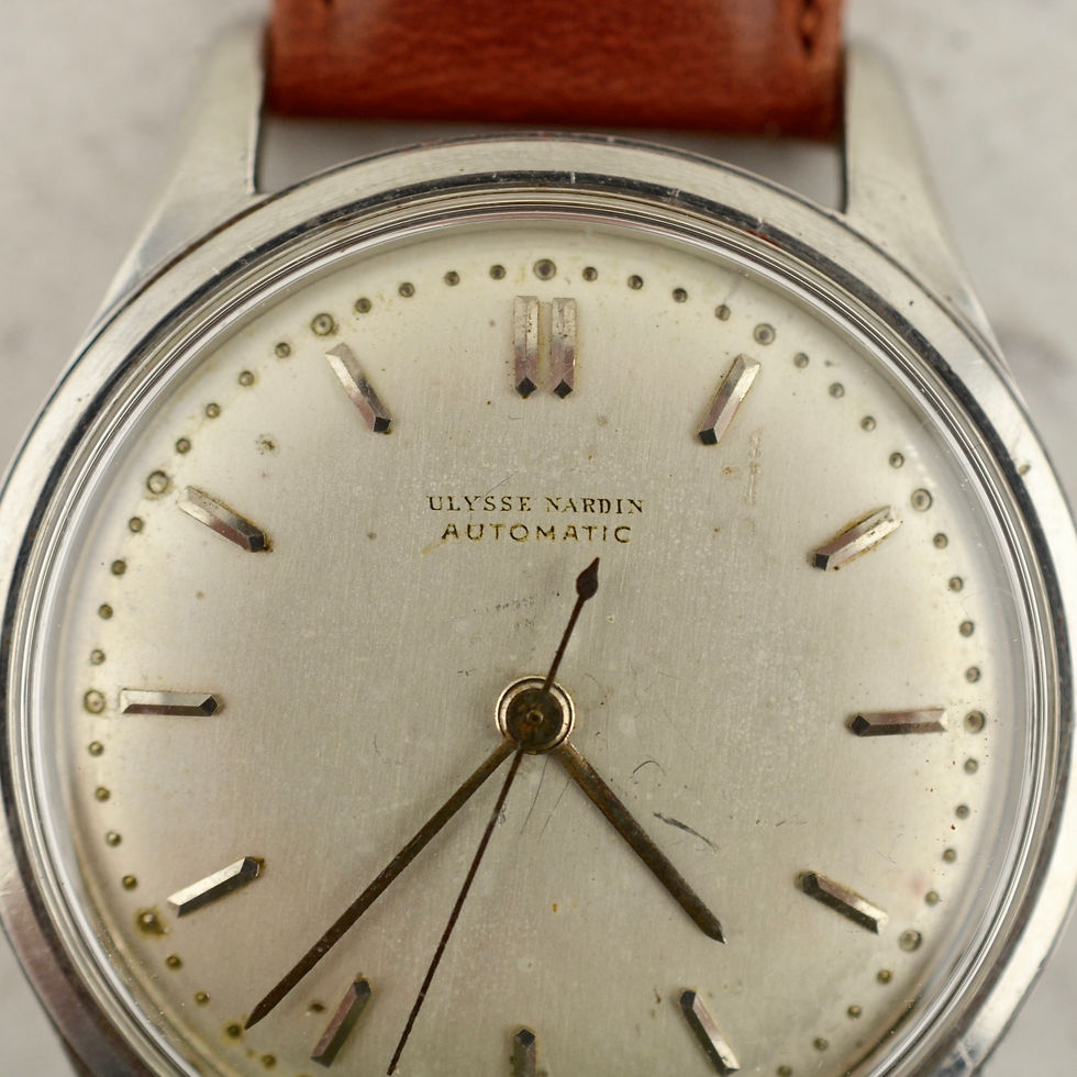 Thumbnail: Ulysse Nardin jumbo military calatrava, in stainless steel