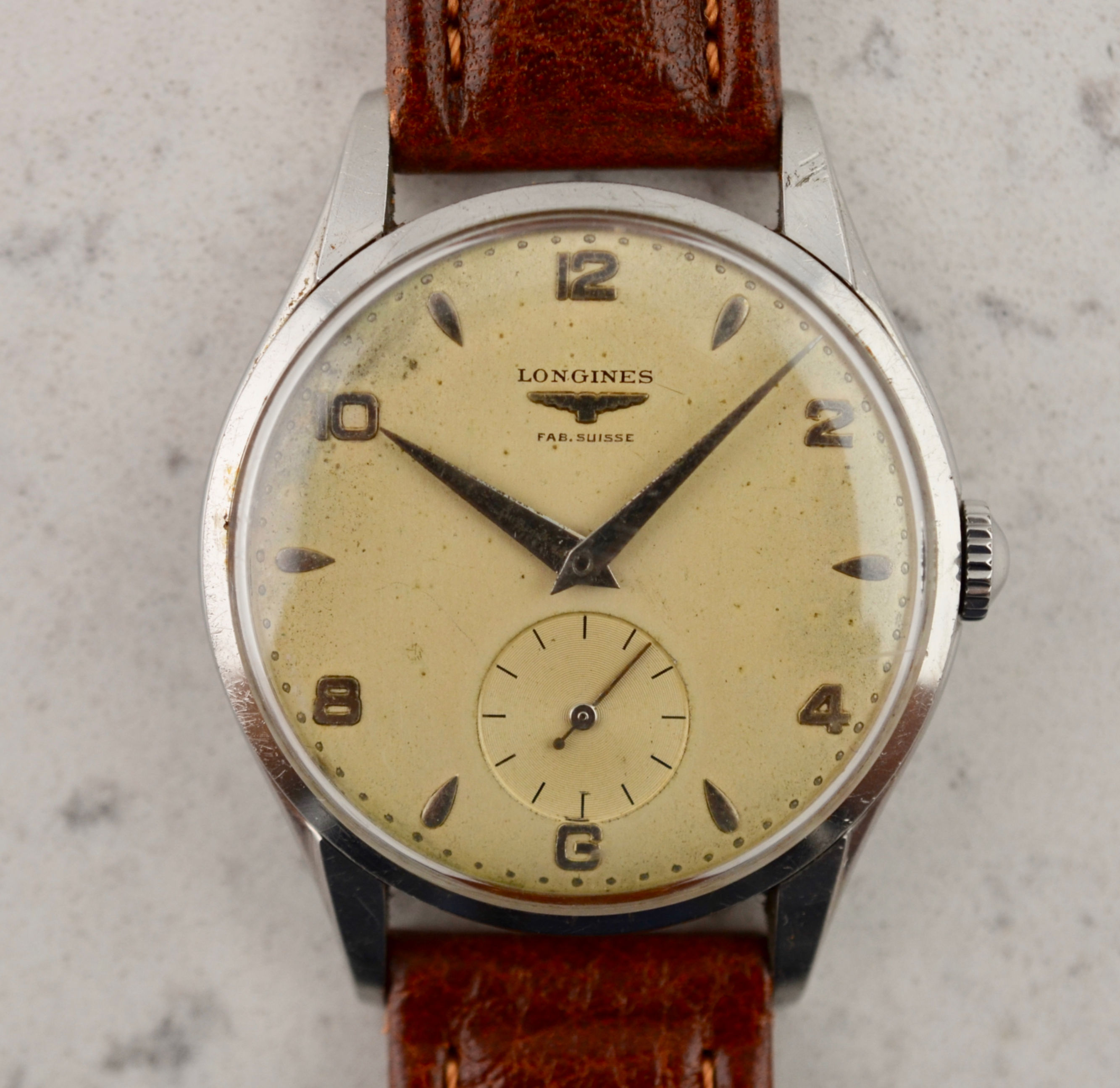 Longines oversized Calatrava, ref. 7035-3, in steel