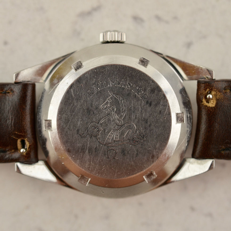 Thumbnail: Omega Railmaster, ref. CK 2914-6, in steel with boxes & papers