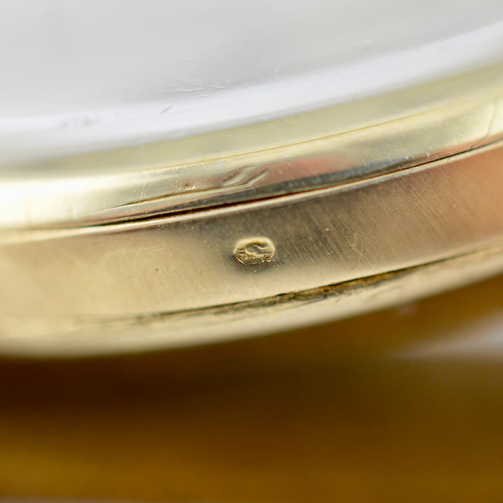 Thumbnail: Omega Sector Dial, cal. 26.5 in 14k yellow gold