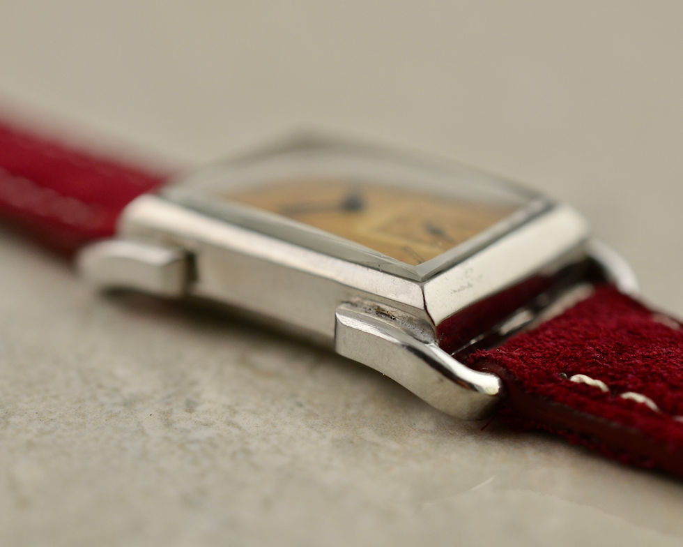 Thumbnail: Jaeger-LeCoultre UniPlan Étrier, in steel with Türler signed box