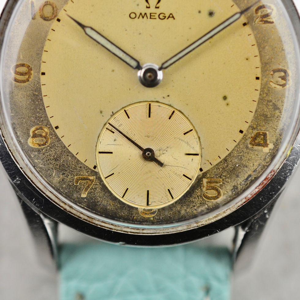 Thumbnail: Omega Calatrava, bulls-eye dial, ref. 2639-1 in steel
