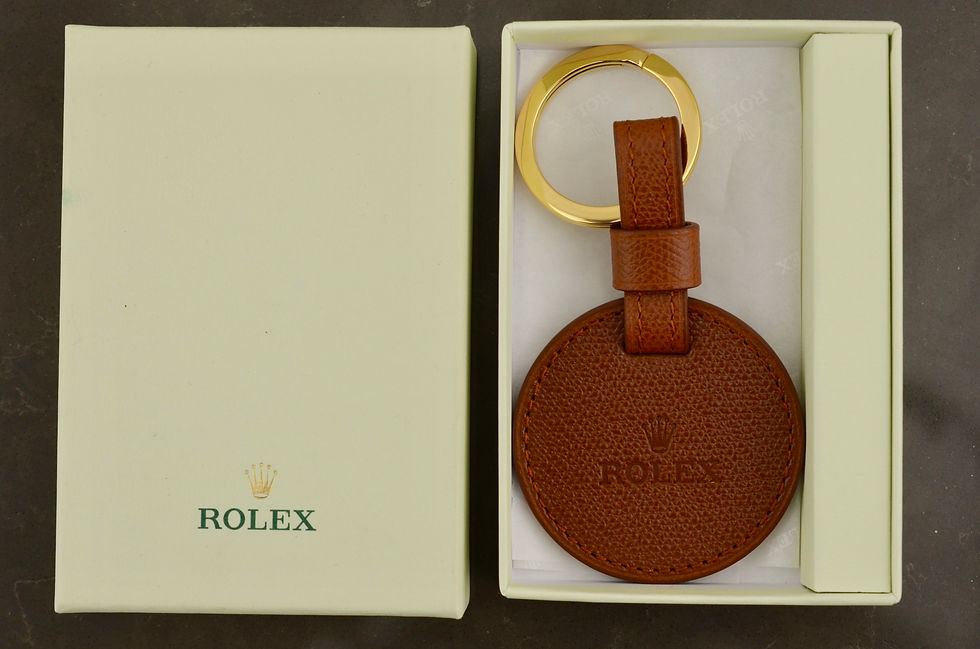 Thumbnail: Rolex "Australian Open" tan leather keyring in box