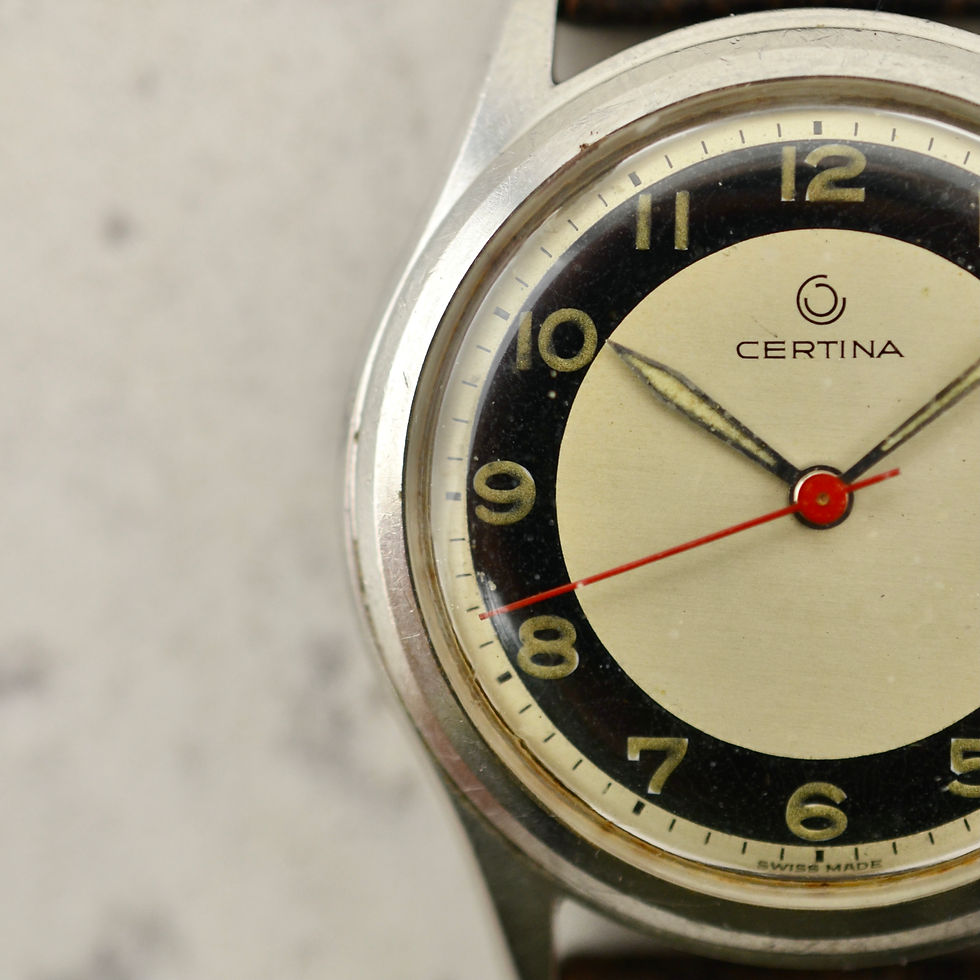 Thumbnail: Certina Military Calatrava, Bulls-Eye dial, cal 28-15 in steel