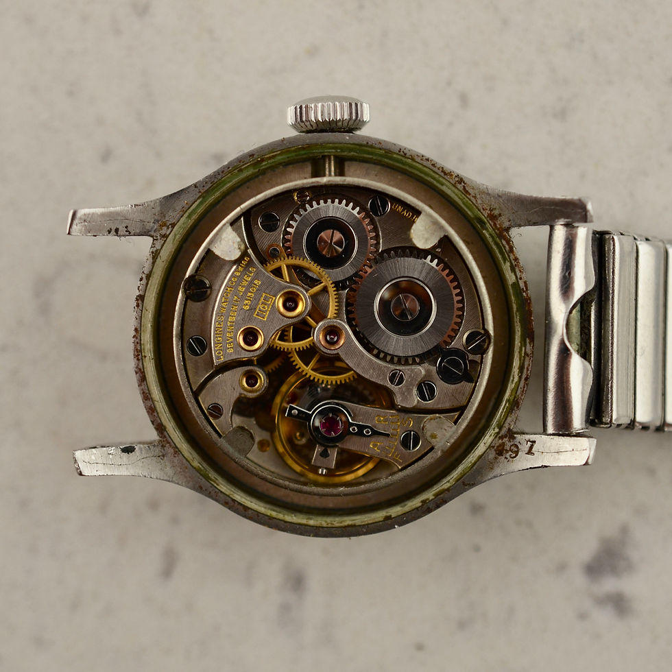 Thumbnail: Longines Military "Tre-Tacche", ref. 21979 in steel