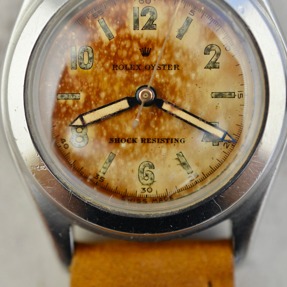 Thumbnail: Rolex Oyster, tropical dial, ref. 4361 in steel