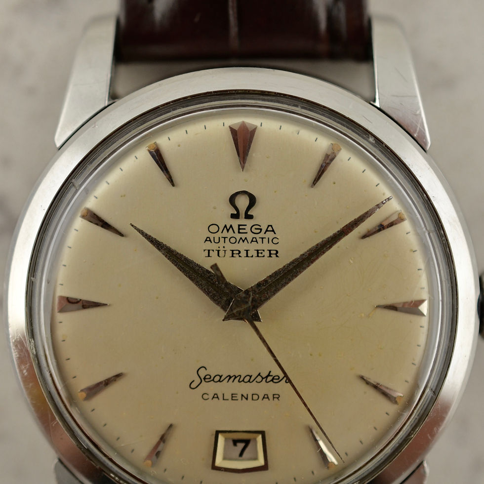 Thumbnail: Omega Automatic Seamaster Calendar by Türler, ref. 2757-6 SC in steel