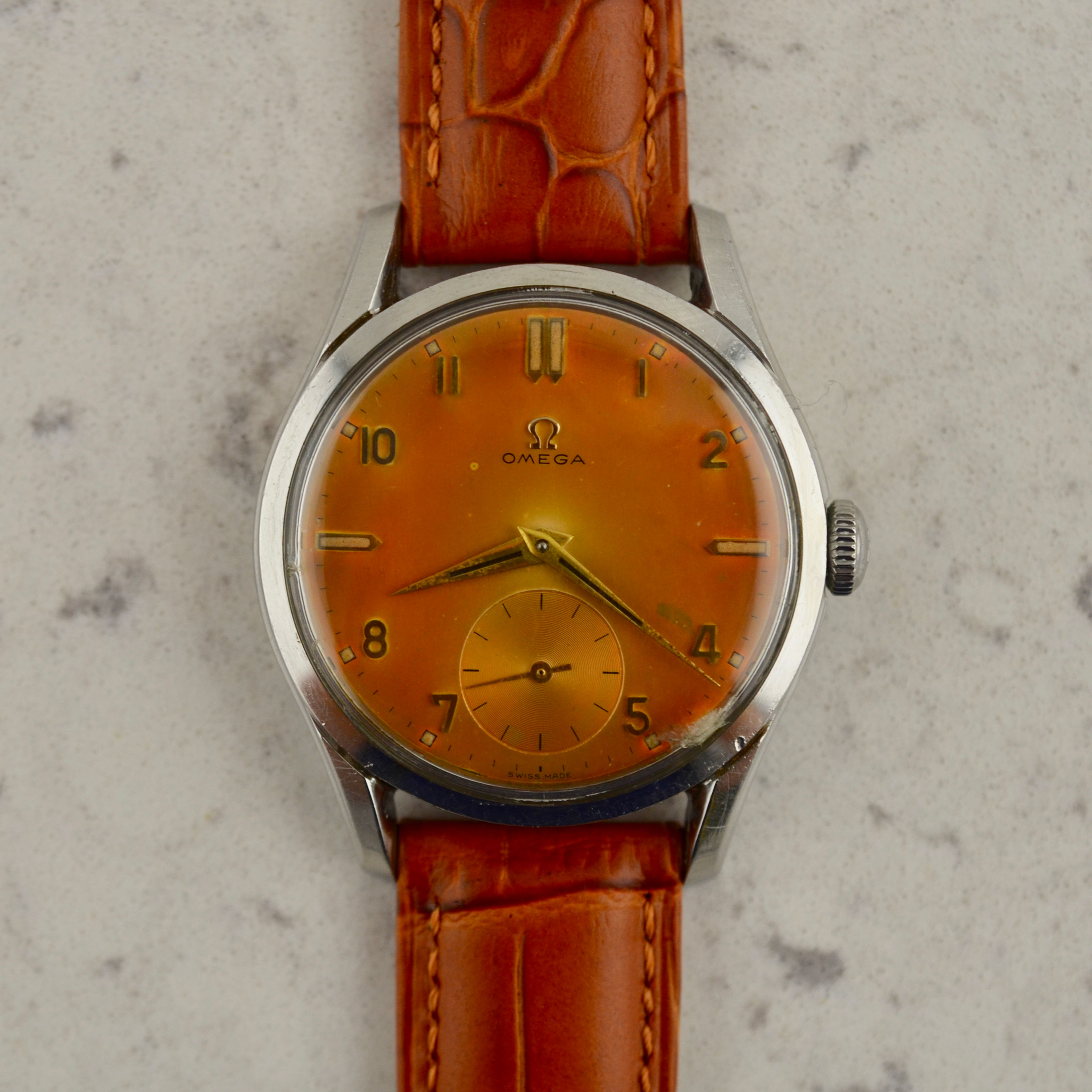 Omega Jumbo Calatrava, tropical dial, ref. CK 2639-13 in steel