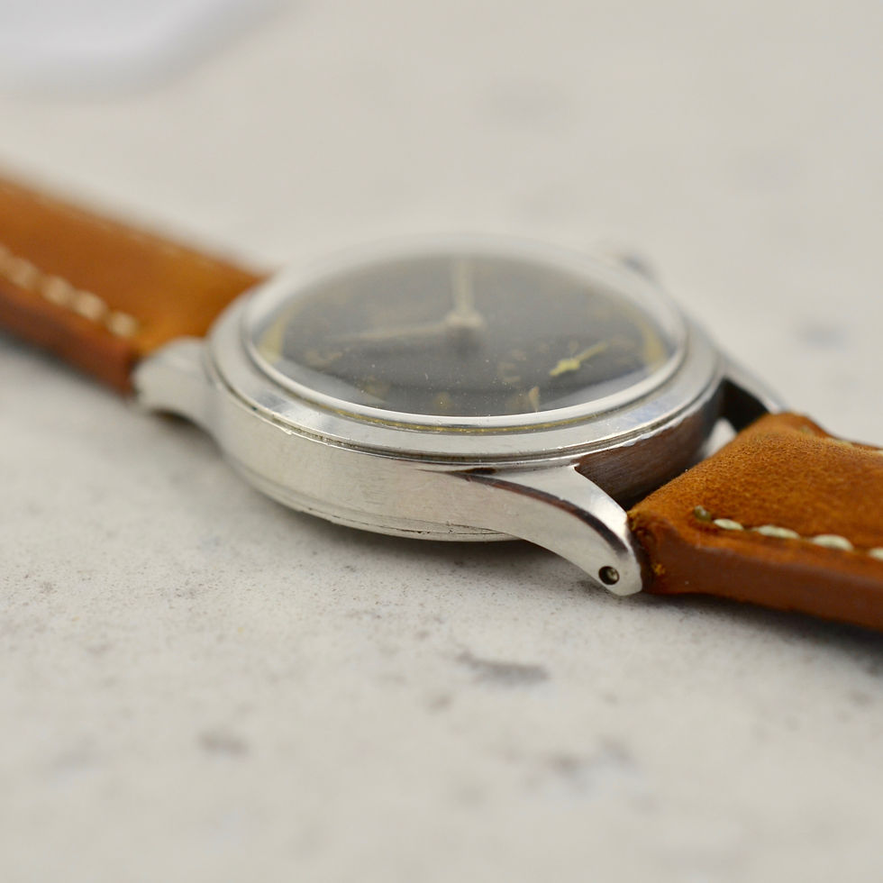 Thumbnail: Omega Military Calatrava, ref. 2165, cal. 26 SOB T3 in steel