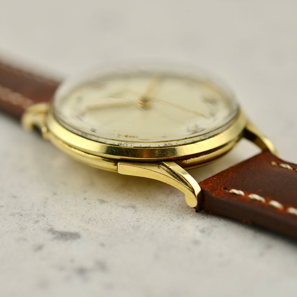 Thumbnail: Longines Calatrava, Sector dial, cal. 22LS in 14k yellow gold