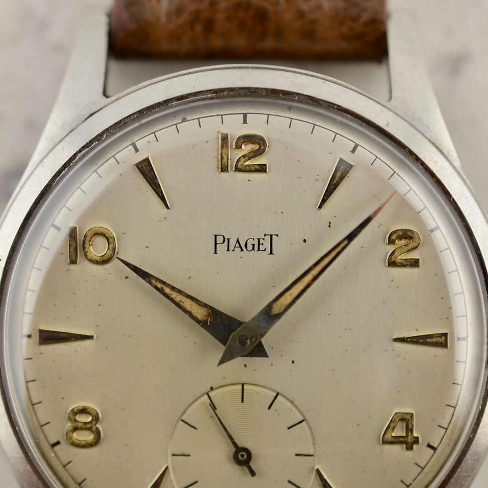 Thumbnail: Piaget oversize Calatrava, cal. 1130, in stainless steel