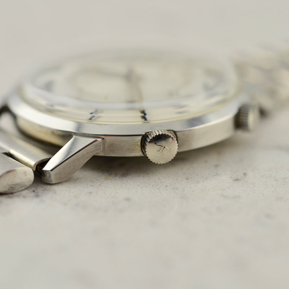 Thumbnail: LeCoultre Memovox NOS, ref. E11013 in steel, boxes & tags