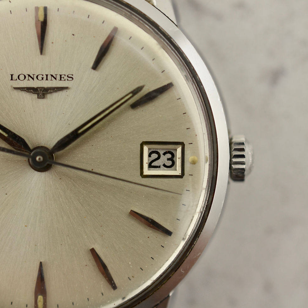 Thumbnail: Longines Calatrava ref. 7234-2, in stainless steel