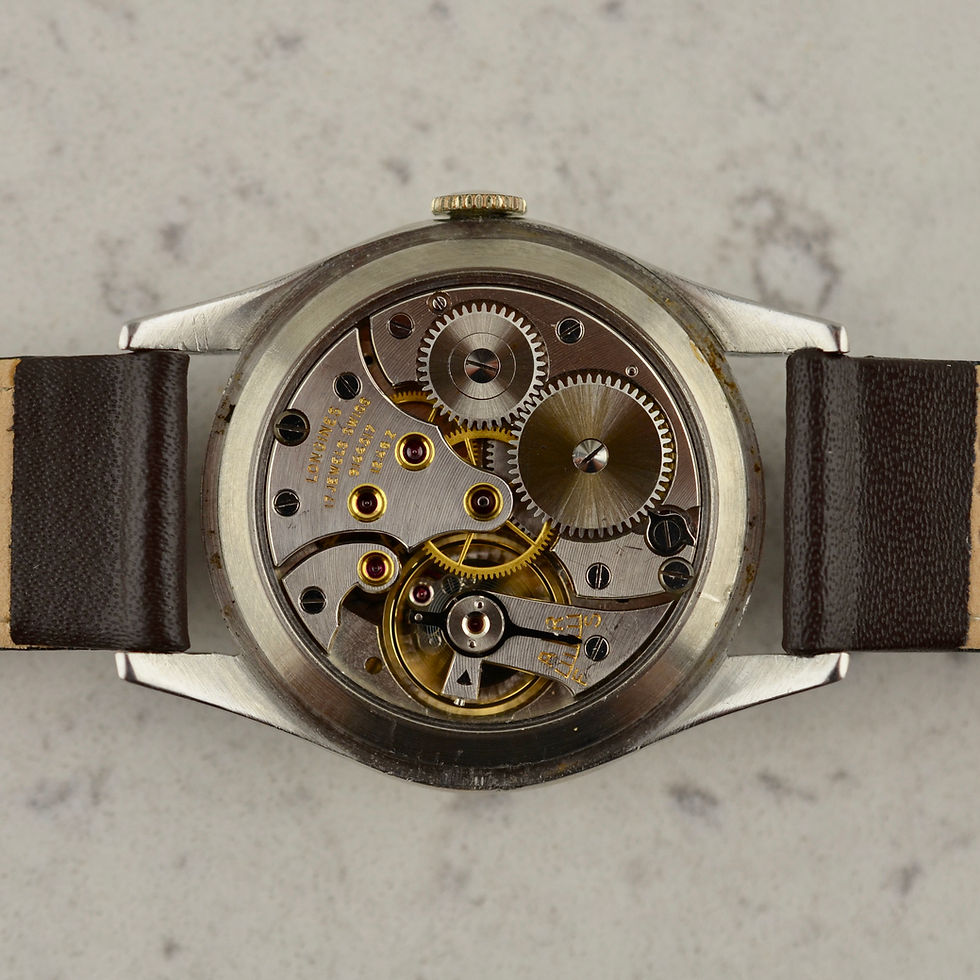 Thumbnail: Longines Calatrava, ref. 7135-2, Guilloche dial, in steel