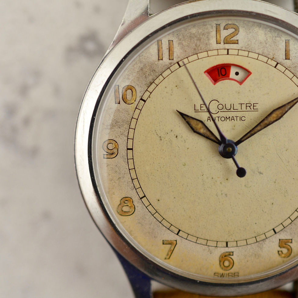 Thumbnail: LeCoultre Automatic Powermatic Bumper, Cal. 481 in steel