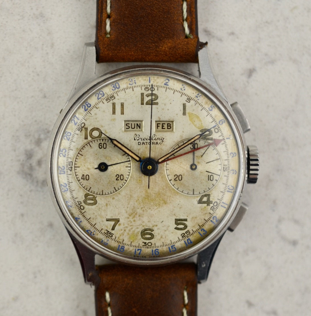 Breitling Datora Triple Calendar Chronograph, ref. 784, in stainless steel