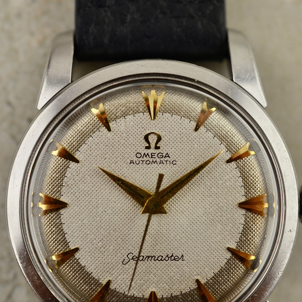 Thumbnail: Omega Seamaster Automatic, honeycomb dial, ref. 2846/2848, in steel w/box