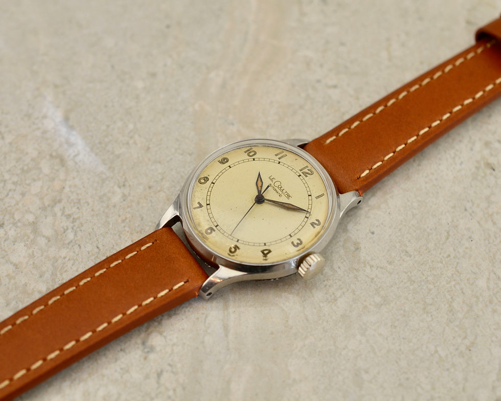 Thumbnail: Jaeger LeCoultre Bumper Automatic, Cal. 12A in steel