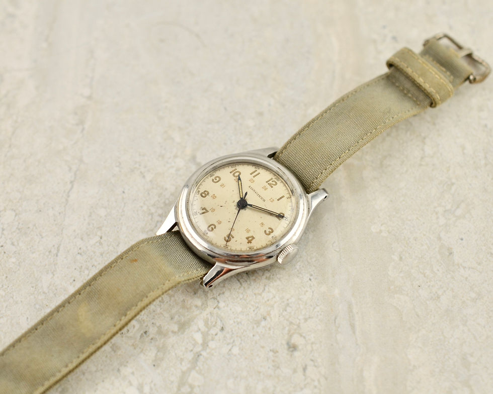 Thumbnail: Longines "Sei Tacche" Military USN BuShips, ref. 5403 in steel