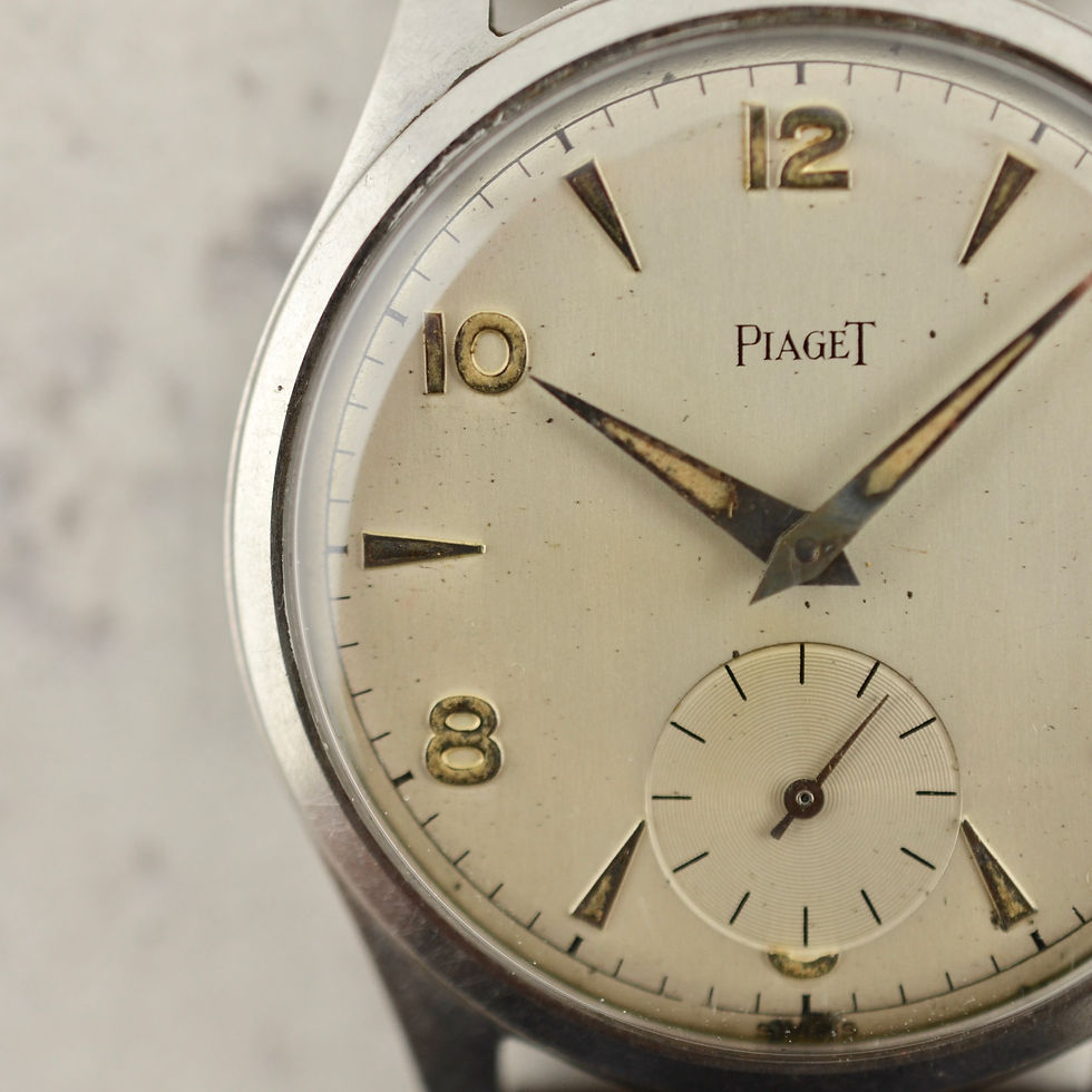 Thumbnail: Piaget oversize Calatrava, cal. 1130, in stainless steel
