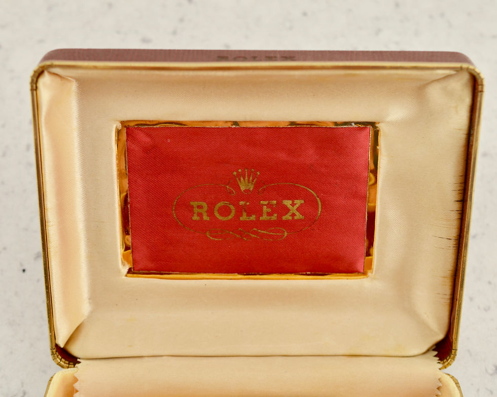 Thumbnail: Rolex hinged leatherette box for vintage Oyster & Precision models