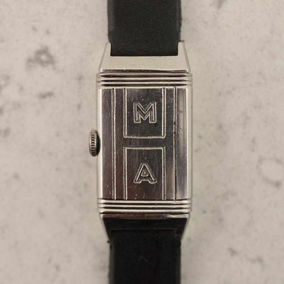 Thumbnail: LeCoultre Reverso, retailed by W. A. Perry Birmingham, in steel