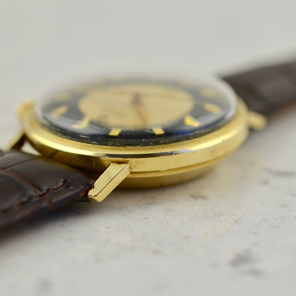 Thumbnail: LeCoultre Memovox Automatic HPG  in 14k yellow gold, boxes & papers