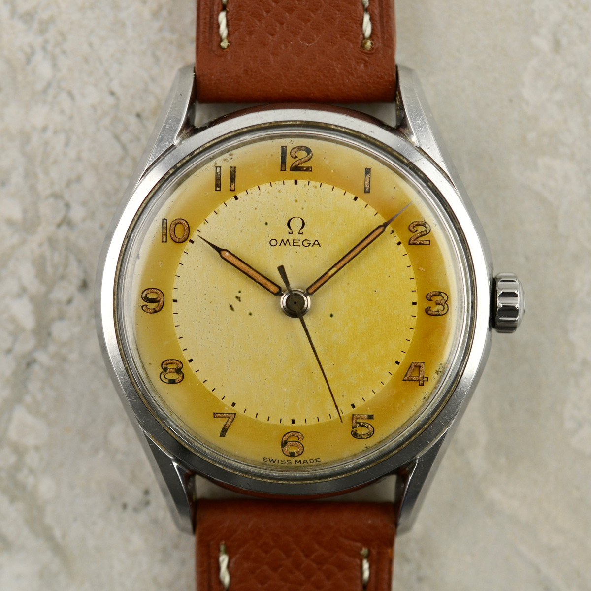 Omega Calatrava Jumbo, tropical dial, ref. 2792-2 in steel
