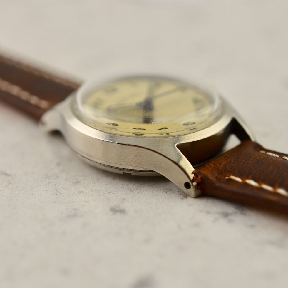 Thumbnail: Glycine Bienne-Geneve Military Calatrava, cal 72 in steel