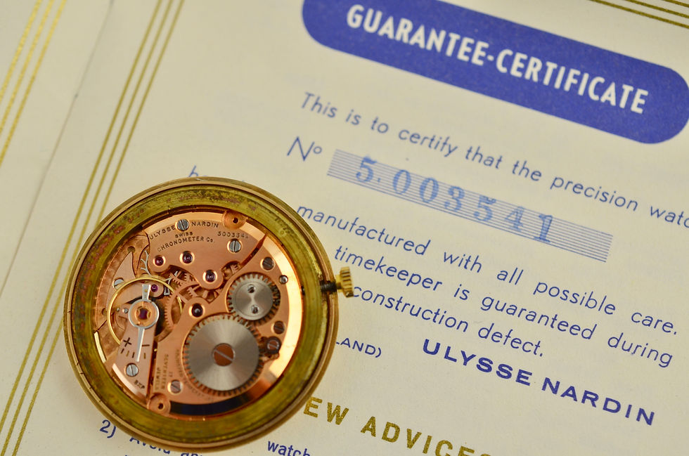 Thumbnail: Ulysse Nardin Chronometer Co. Calatrava, in 14k yellow gold