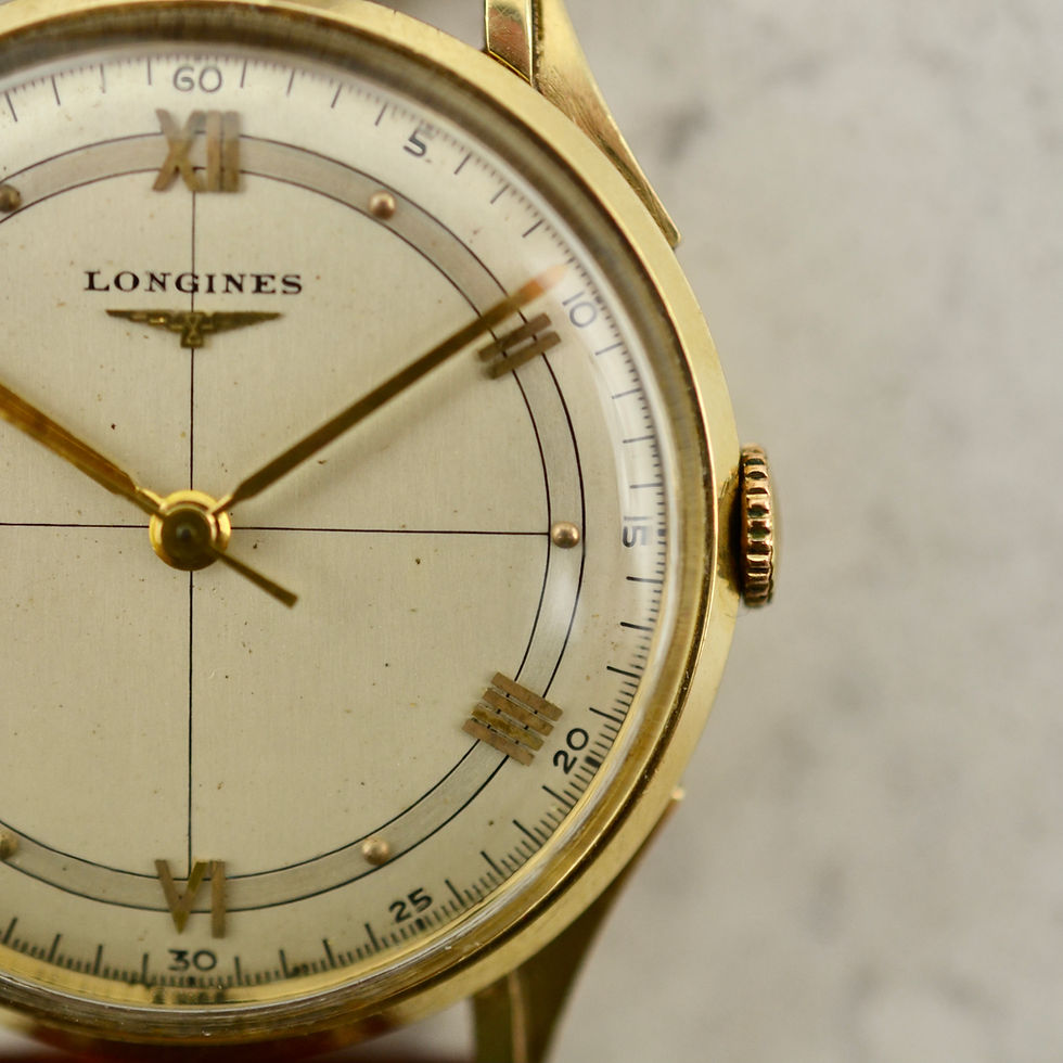 Thumbnail: Longines Calatrava, Sector dial, cal. 22LS in 14k yellow gold