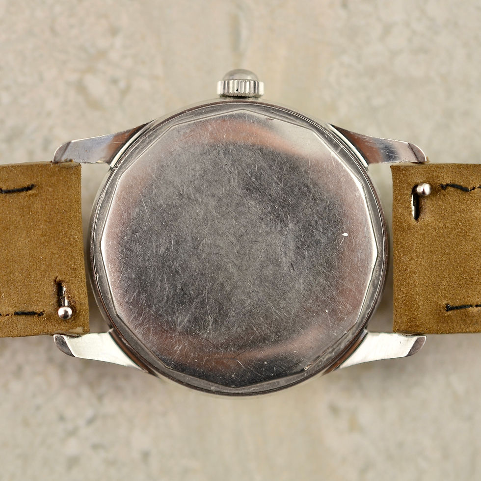 Thumbnail: Longines Calatrava, waffle dial, ref. 6822 in steel