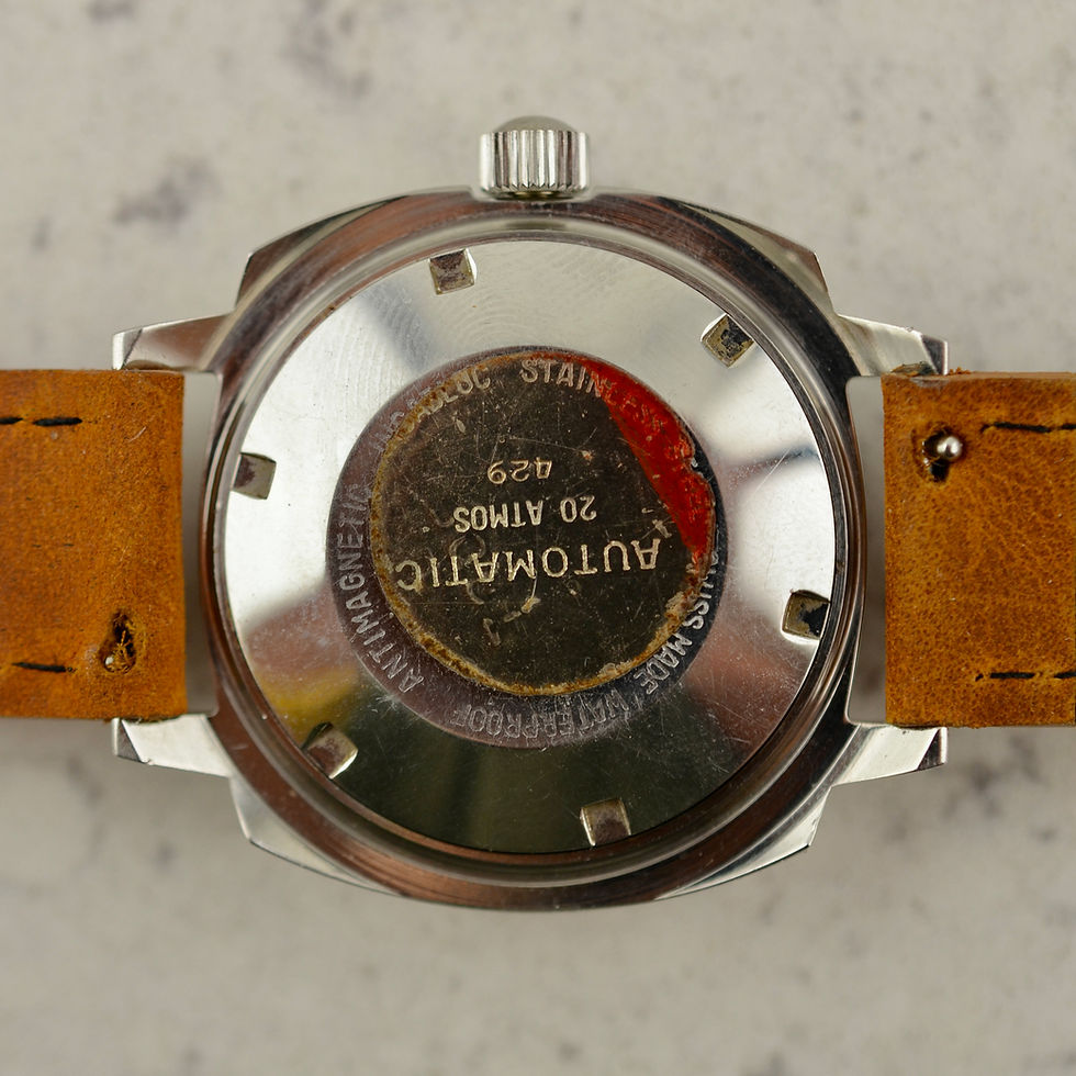Thumbnail: Neuchâtel SuperAutomatic, bakelite bezel, in stainless steel