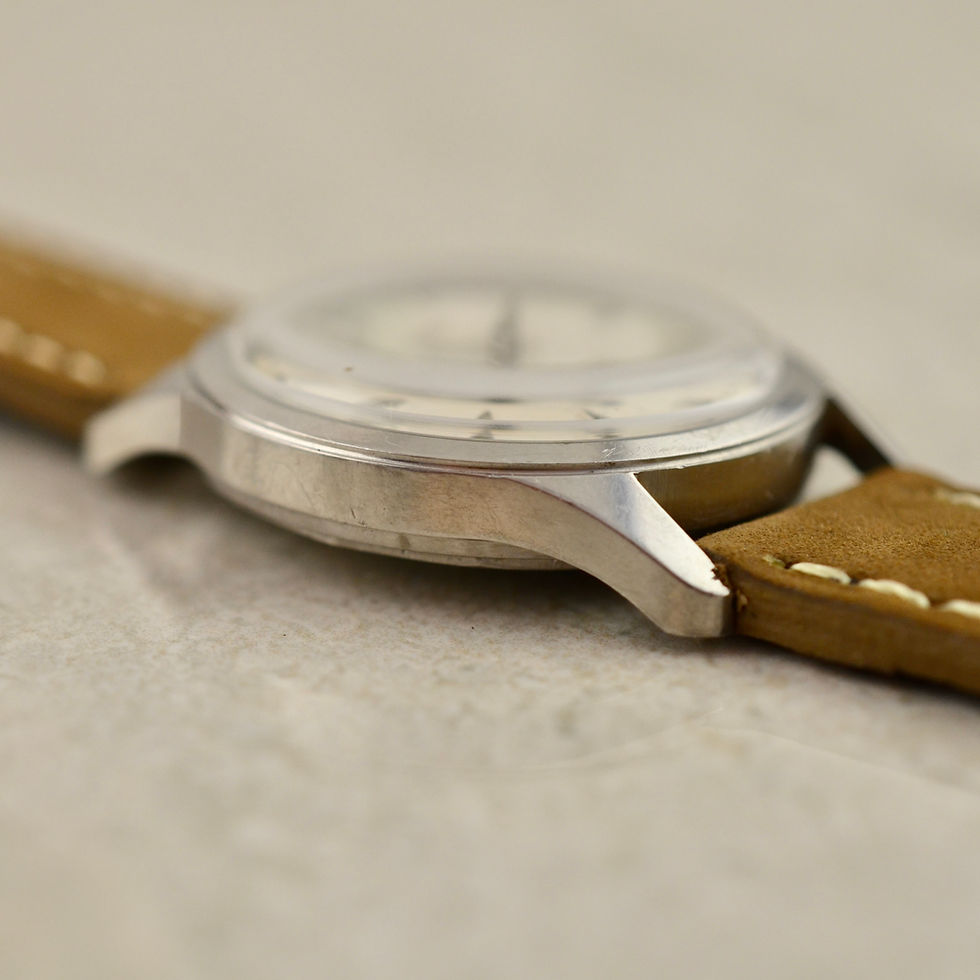 Thumbnail: Longines Calatrava, waffle dial, ref. 6822 in steel