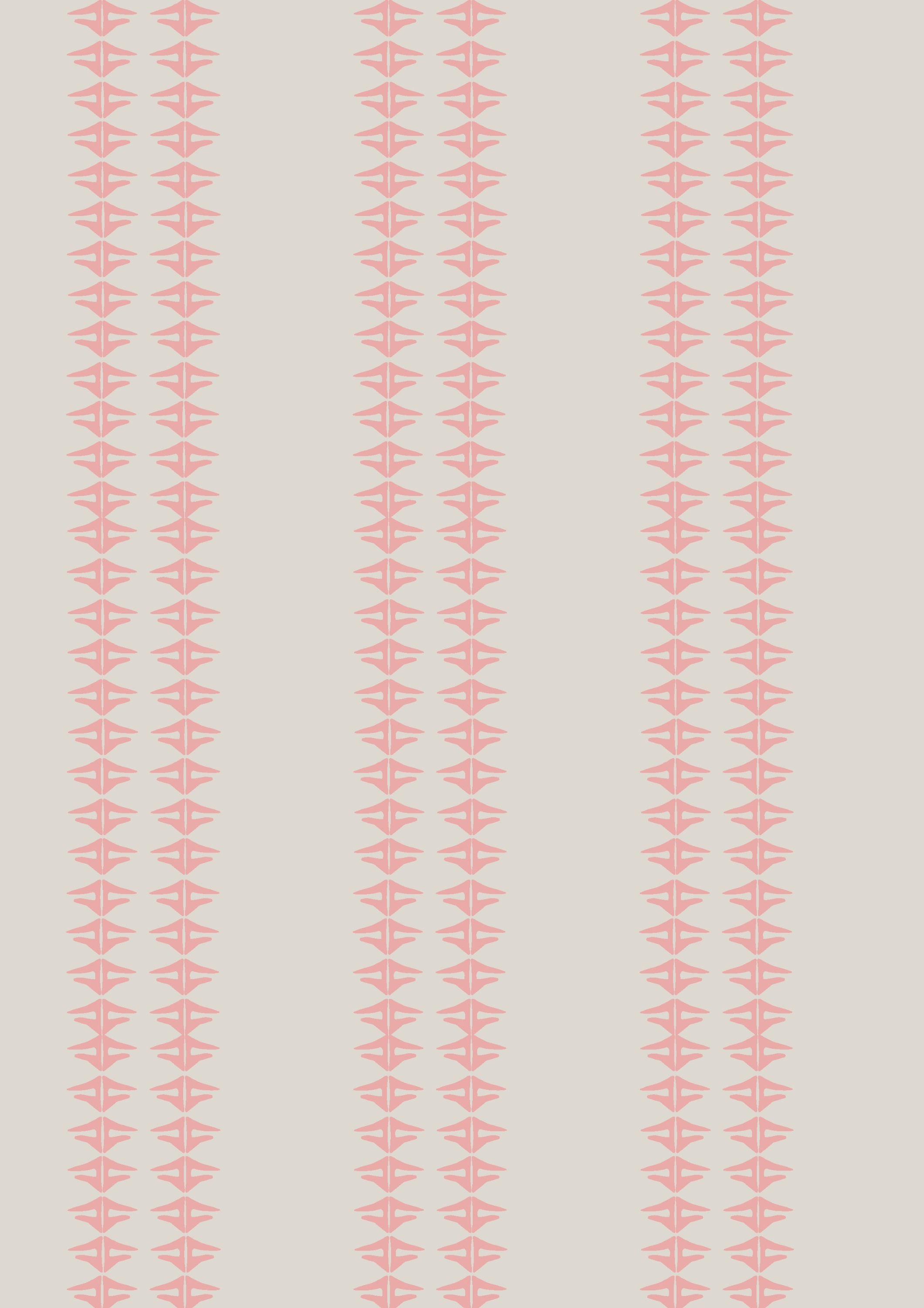 Gelato hot pink striped 100% luxury linen fabric for curtains, cushions, upholstery and blinds