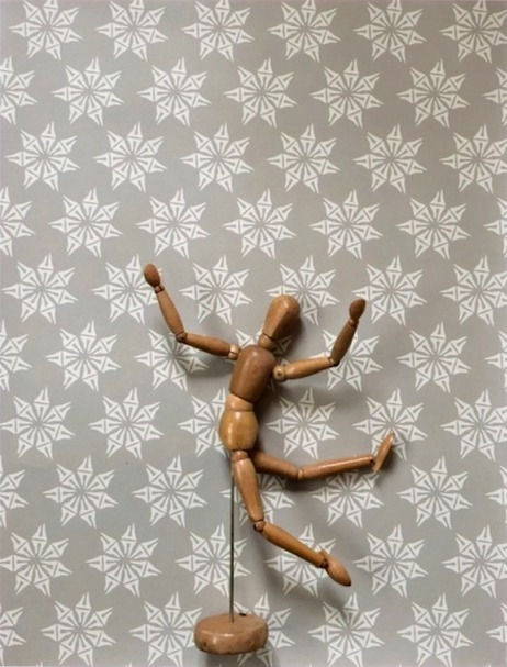 Thumbnail: Pirouette designer wallpaper in dove grey, printed on the finest quality non woven paper